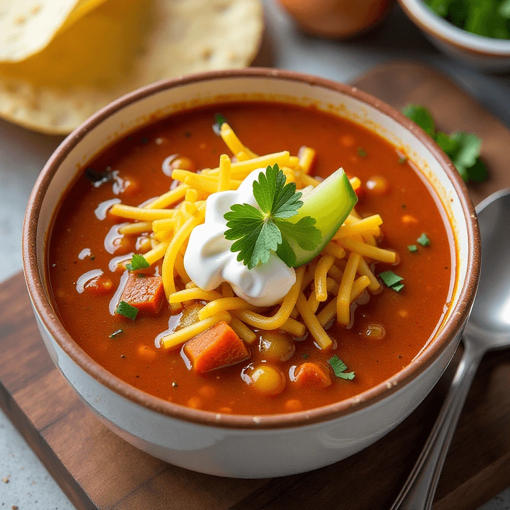Delicious Taco Soup with a Refreshing Twist
