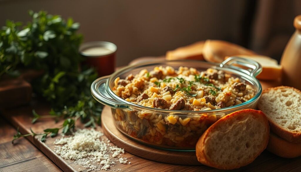 comfort food presentation