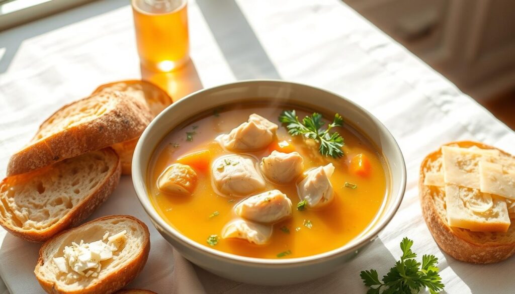 Hearty Chicken Soup Serving Suggestions