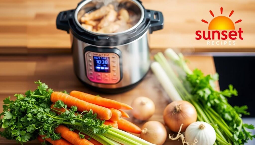 Instant Pot Chicken Soup Preparation