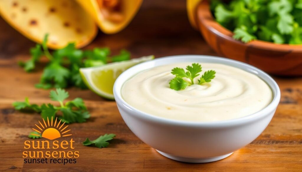 Lime Crema Sauce for Baja Fish Tacos