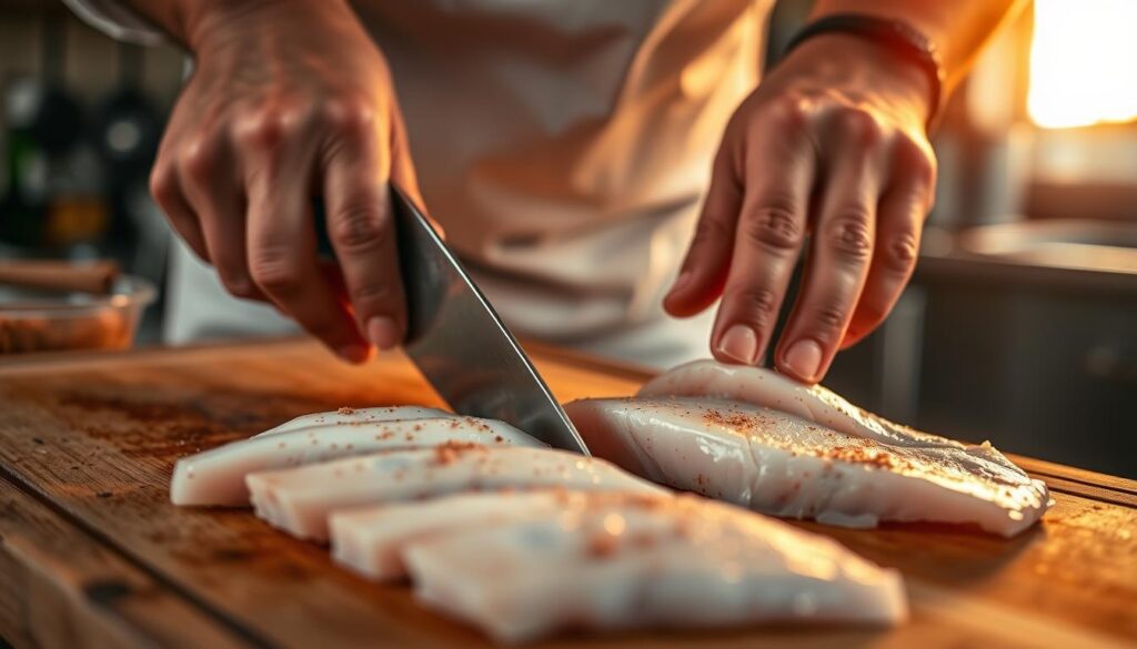 Preparing Fish Fillets for Blackening