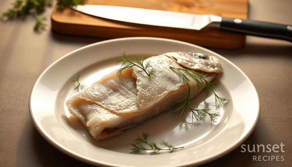 Preparing Sole Fish for Cooking