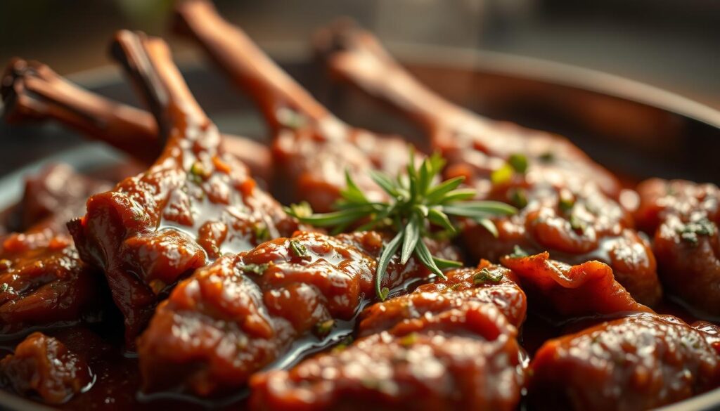 Tender beef tips bathed in a rich, savory sunset recipes sauce, garnished with aromatic herbs and spices. Warm lighting casts a golden glow, highlighting the depth of flavor. Close-up, high-resolution view showcases the tender texture and caramelized edges. Shallow depth of field blurs the background, drawing the eye to the delectable centerpiece. Minimalist styling emphasizes the pure, high-quality ingredients and expert preparation.