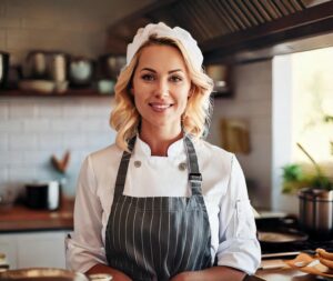 Samantha in a kitchen