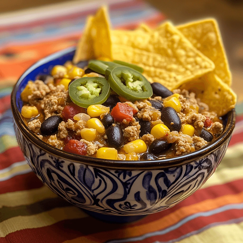 The Best Taco Soup with Crispy Frios