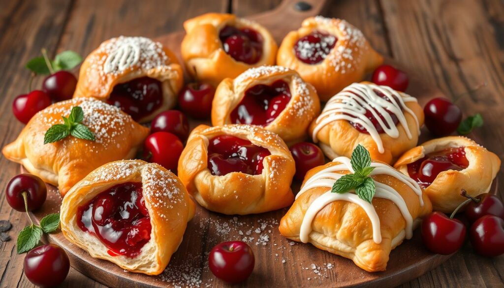 Cherry Puff Pastry Variations