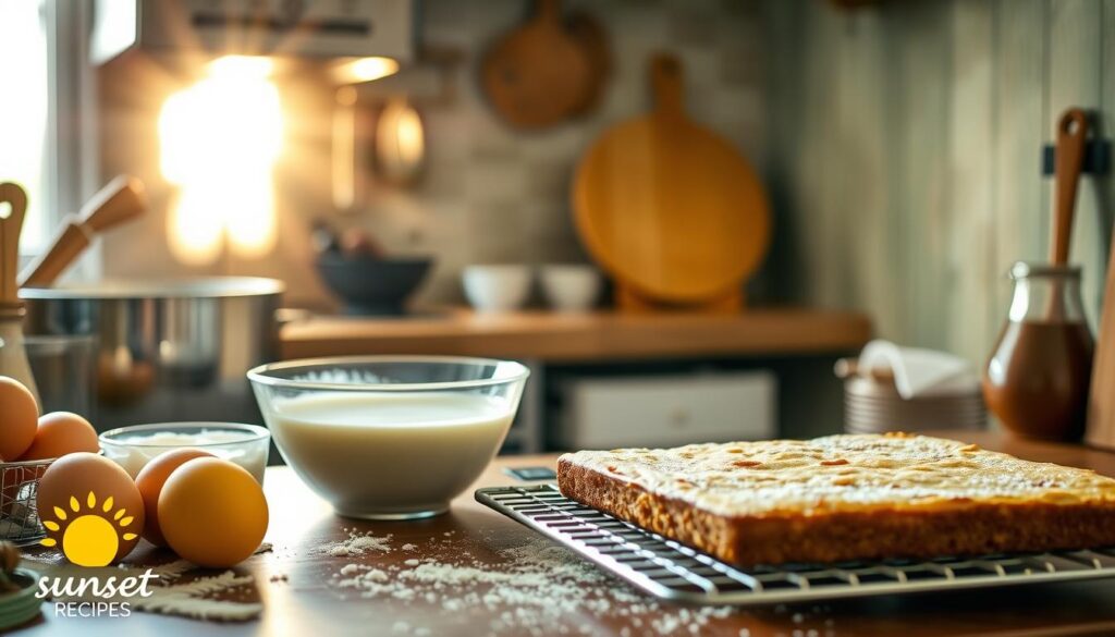 Kefir Cake Baking Process