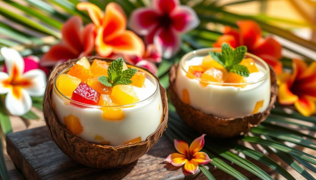 Tropical Nata Fruit Pudding Variation